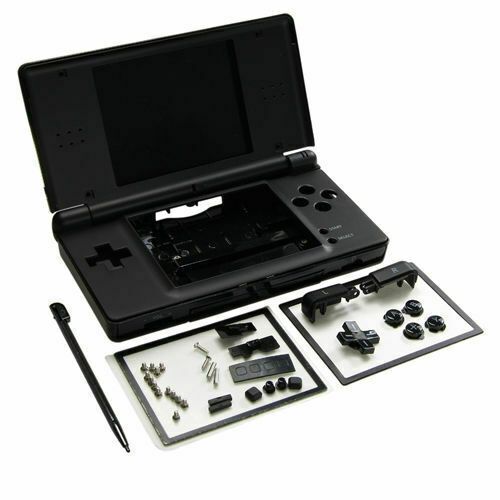 image-Nintendo DS Lite Full Replacement Housing Shell Kit - Black