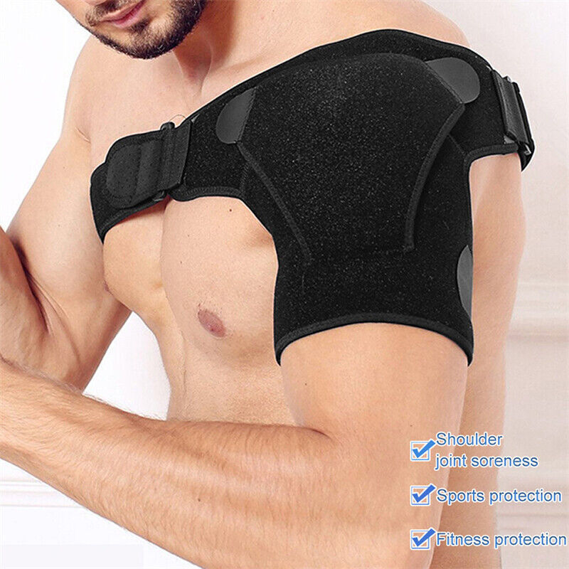 image-Adjustable Shoulder Brace Compression Sleeve - Neoprene Support