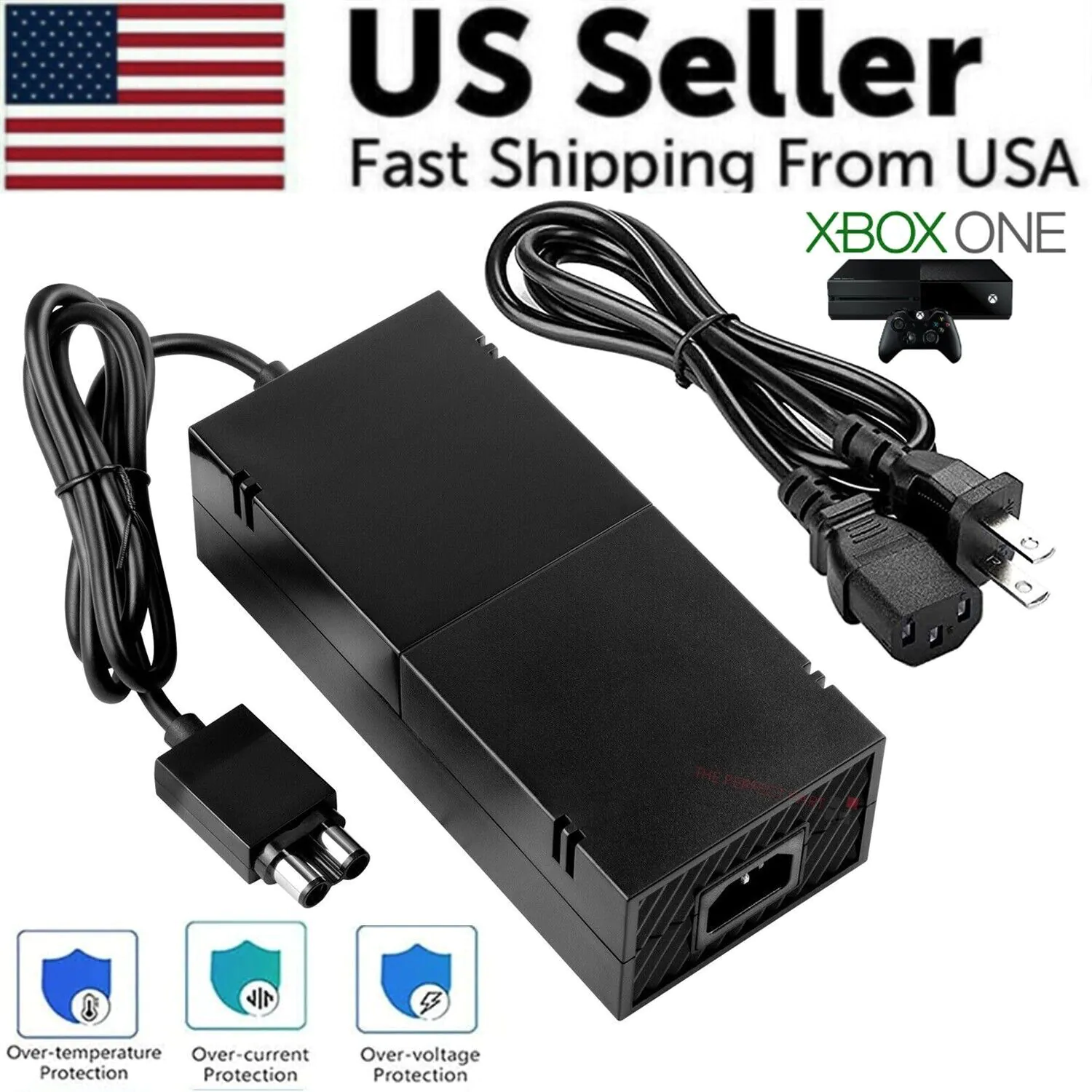 image-Xbox One AC Adapter Power Supply Charger Brick 220W
