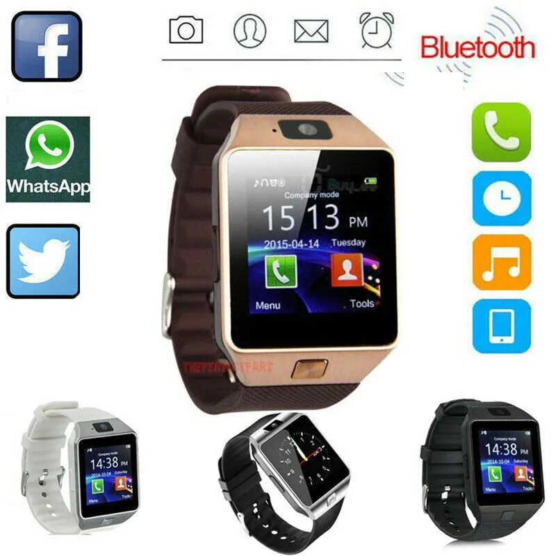image-Bluetooth Smart Watch with Camera and SIM Slot for Android