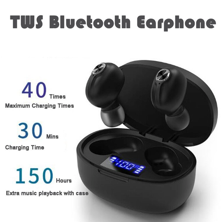 image-TWS Bluetooth 5.1 Earbuds - IPX7 Waterproof Noise Reduction 