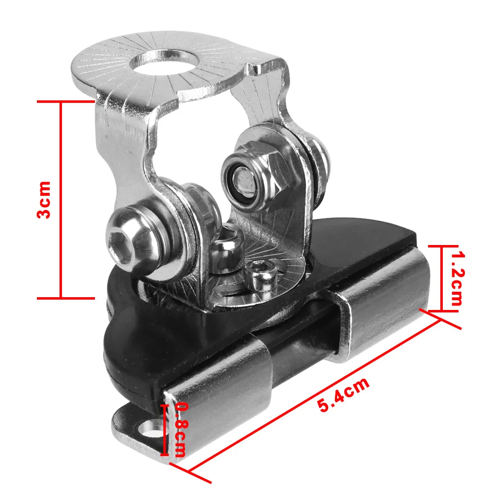image-2-Pack Stainless Steel Hood LED Light Bar Mount Brackets 