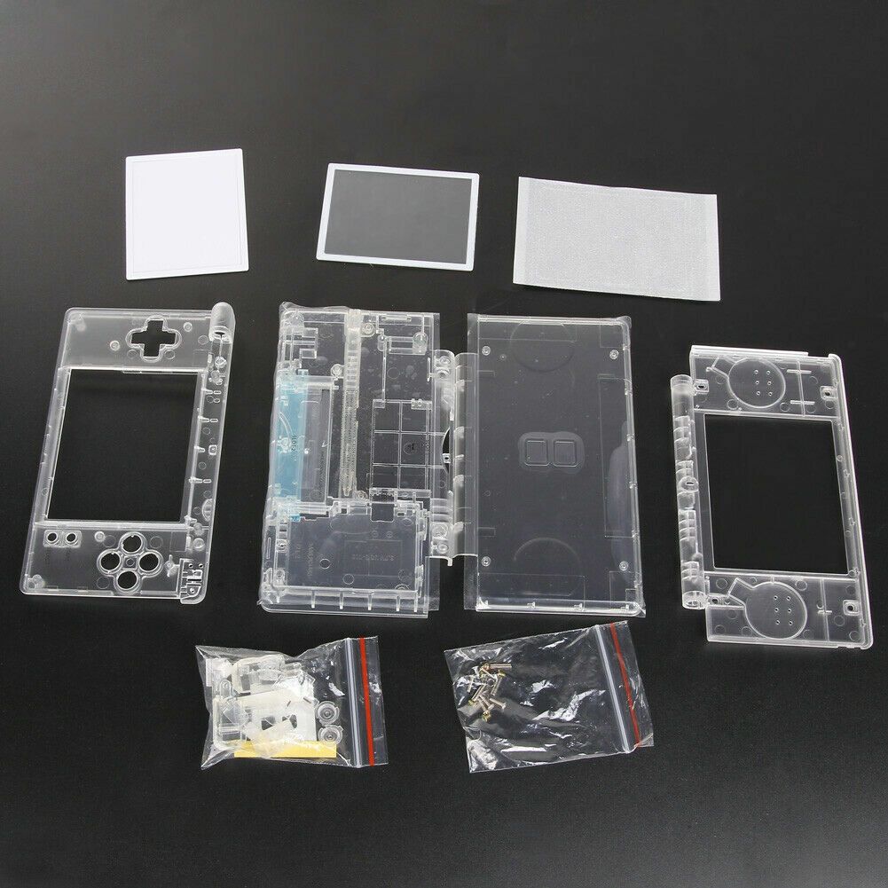 image-Nintendo DS Lite Full Replacement Housing Shell - Clear 