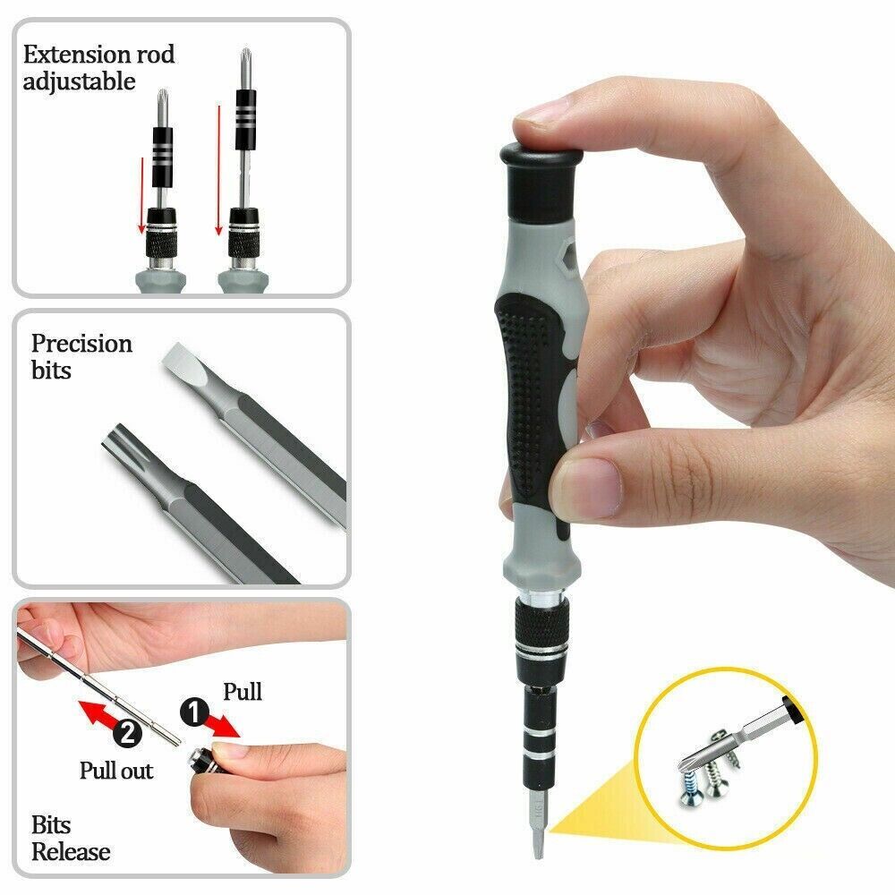 image-117-Piece Magnetic Precision Screwdriver Bit Set for Electronics