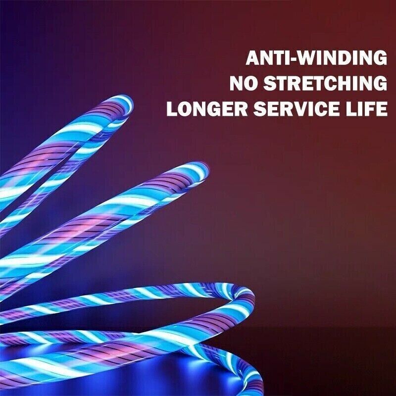 image-3-in-1 LED Fast Charging Cable - 1m Type-C Micro USB iPhone