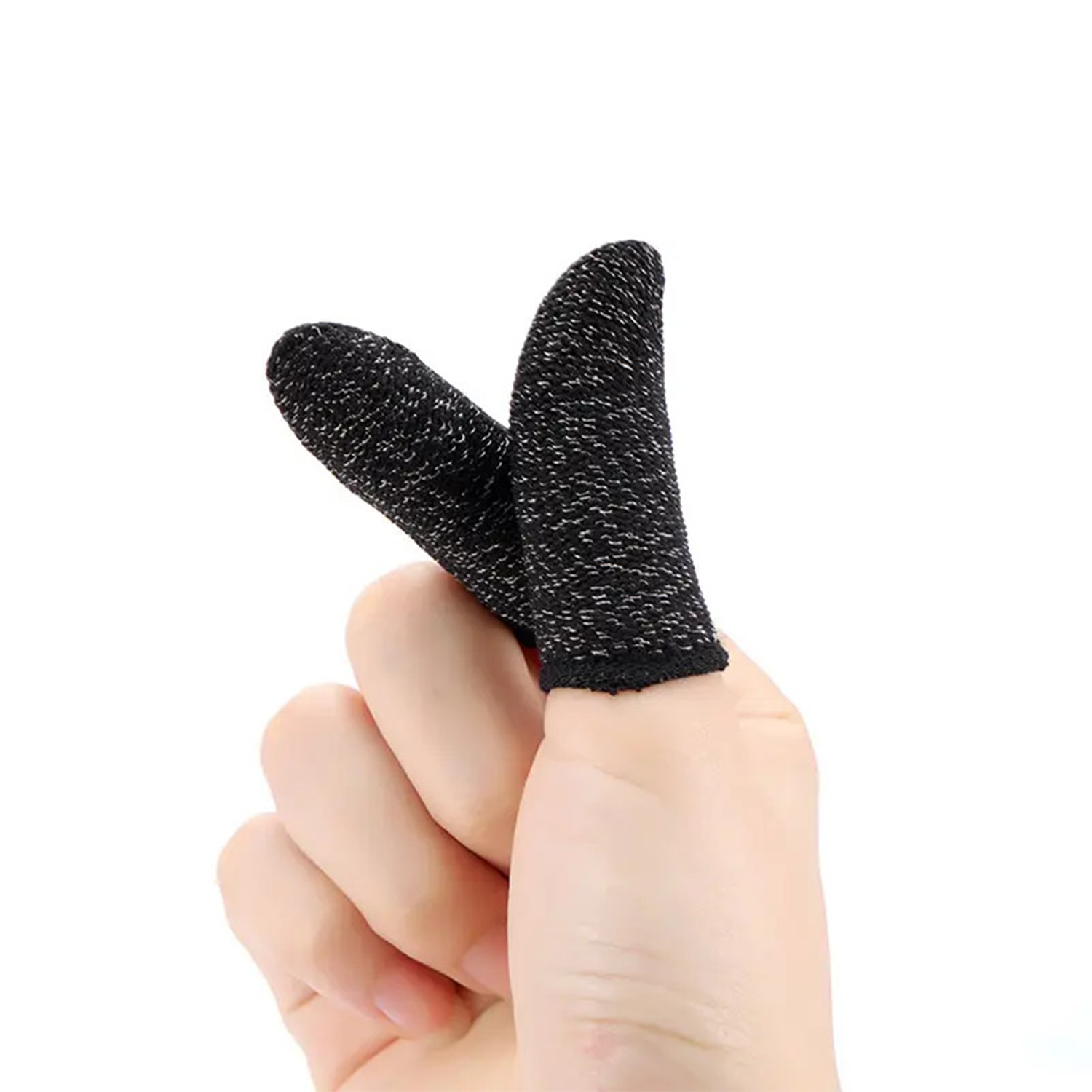 image-10 Pcs Mobile Gaming Finger Sleeves - Black Copper Fiber