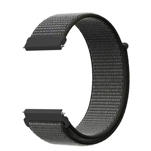 image-Woven Nylon Sport Loop Watch Band with Quick Release Strap