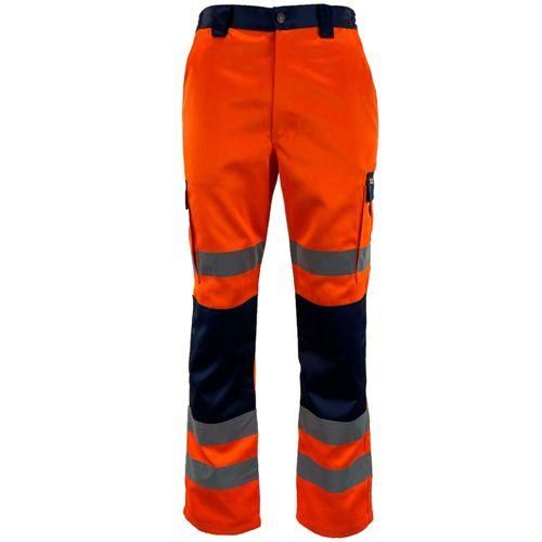 image-Hi Vis Polycotton Cargo Trousers - Class 1 31" 