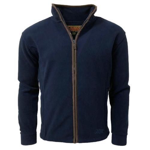 image-Mens Stanton Fleece Jacket - Country Style with Contrast Piping (50 characters) 