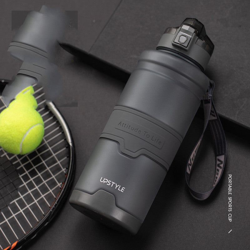 image-Large Capacity Portable Sports Water Bottle - 500ml to 1500ml