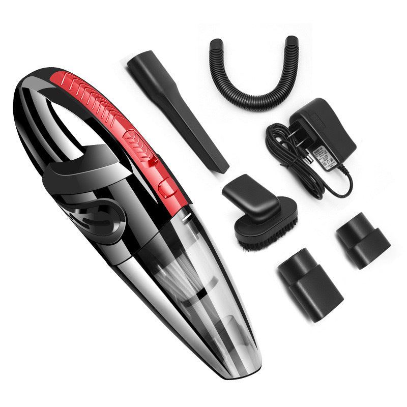 image-Car Vacuum Cleaner - 120W Strong Suction, Cordless, Lightweight, Black