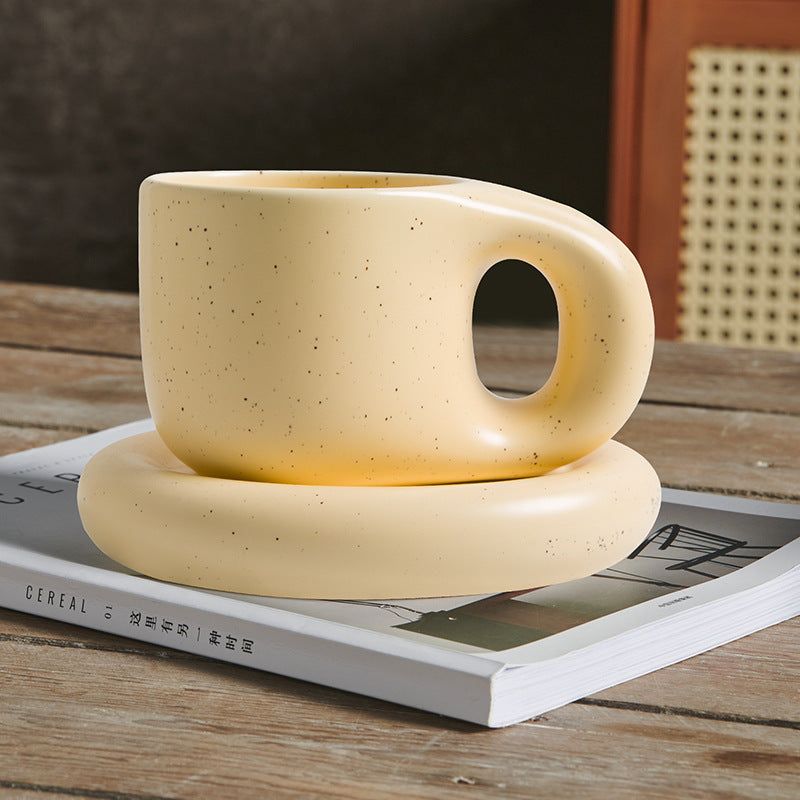 image-Ceramic Large-capacity Mug, 400ml, Porcelain, Microwave Safe