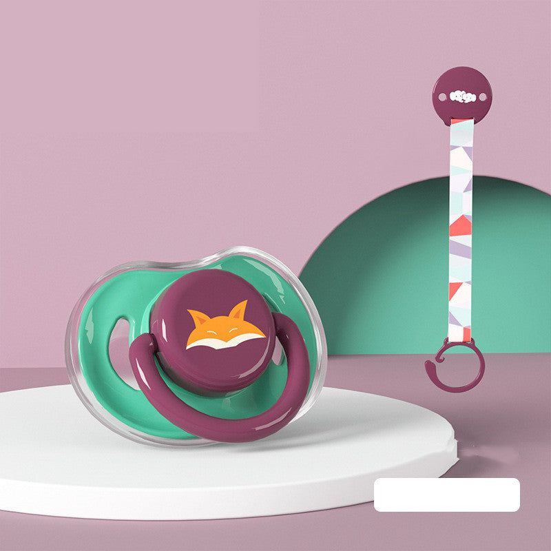 image-Silicone Pacifier for Baby, BPA-Free, Safe, 0-6 Months