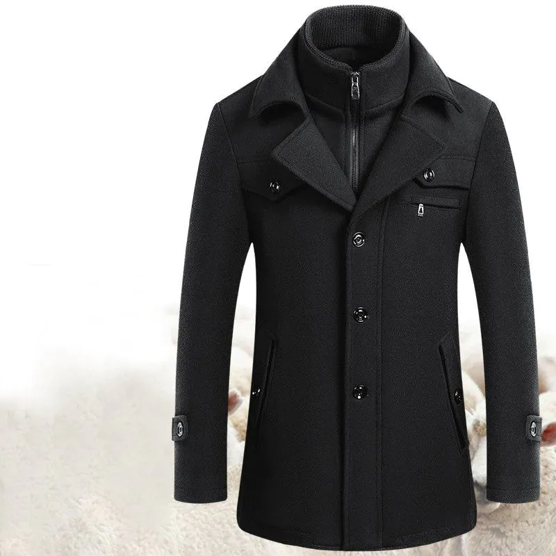 image-Wool Jacket Men's Woolen Coat
