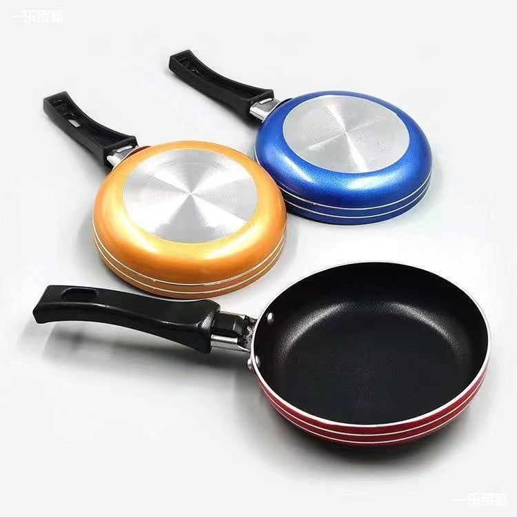 image-Thick Non-stick Aluminum Frying Pan Set - 12cm/14cm/16cm/18cm