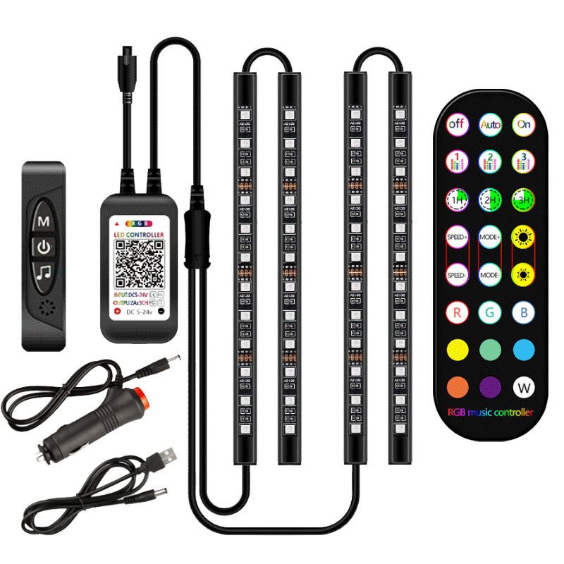 image-LED Car Interior Atmosphere Light Kit - Waterproof