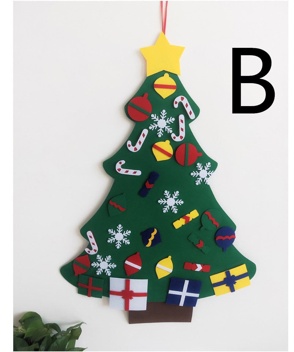 image-DIY Felt Christmas Tree - 3D 32 Decorations