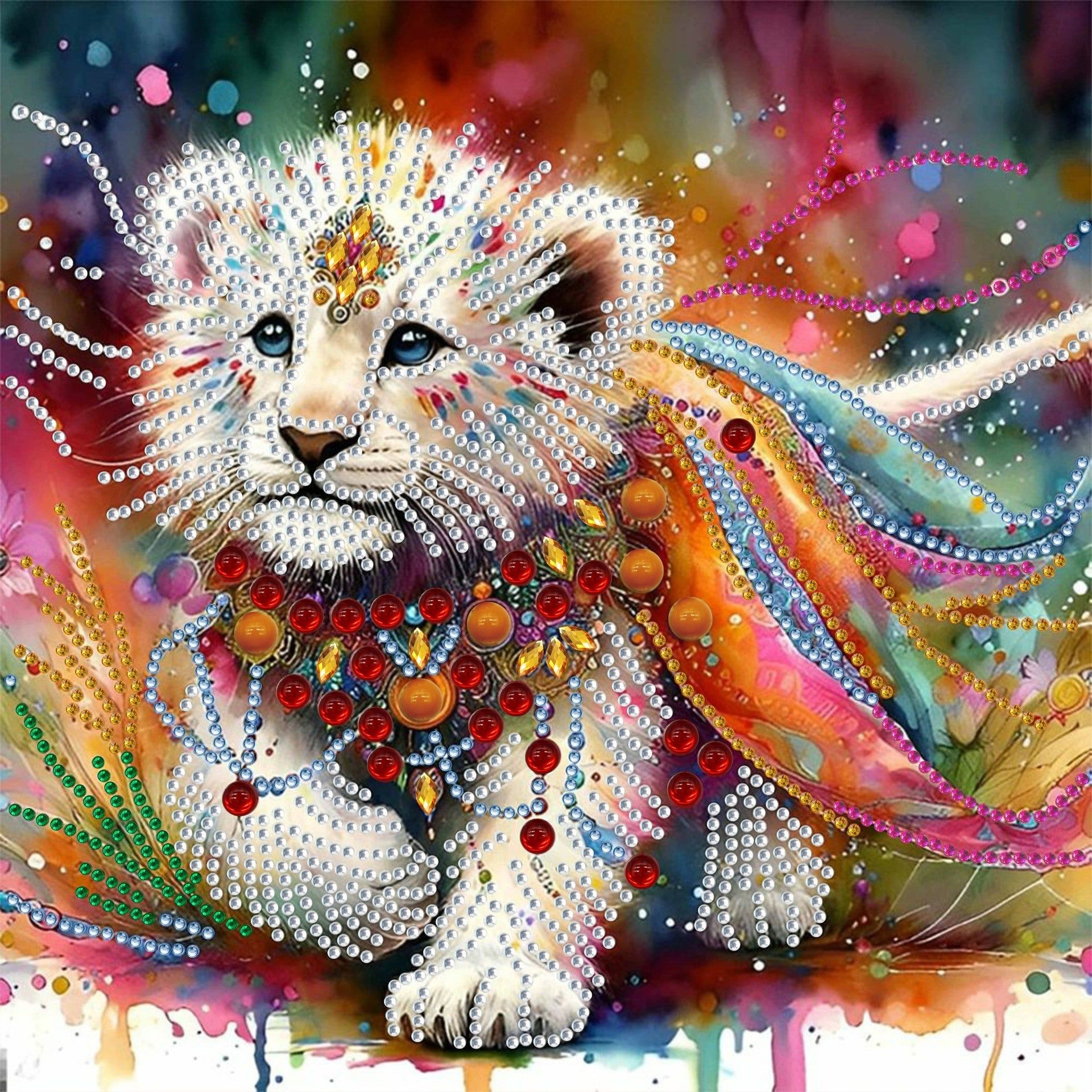 image-Diamond Painting 5D Alien Sticker Dot Decorative Art 30X30cm Handmade