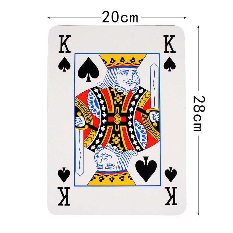 image-Oversized Playing Cards - 8x11" Giant Poker Deck for Parties 