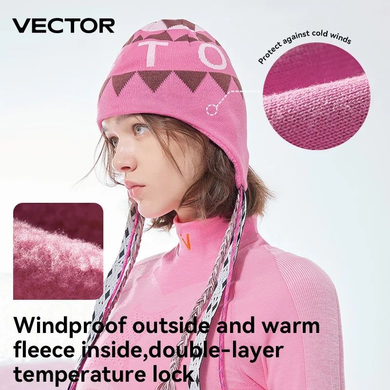image-VECTOR Boho Paddle Ear Protector Knitted Hat 