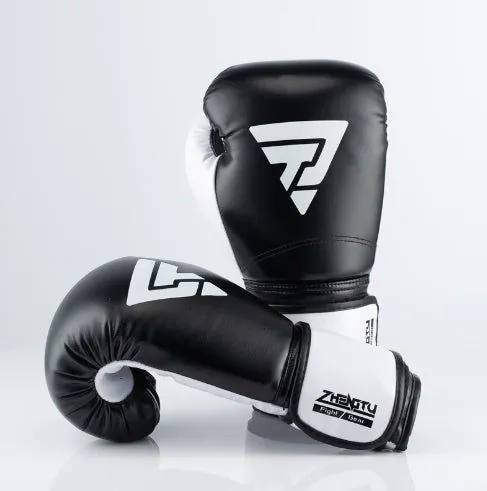 image-Sanda Fighting Boxing Gloves for Kids - Black/Blue/Red/Pink 8oz/10oz/12oz
