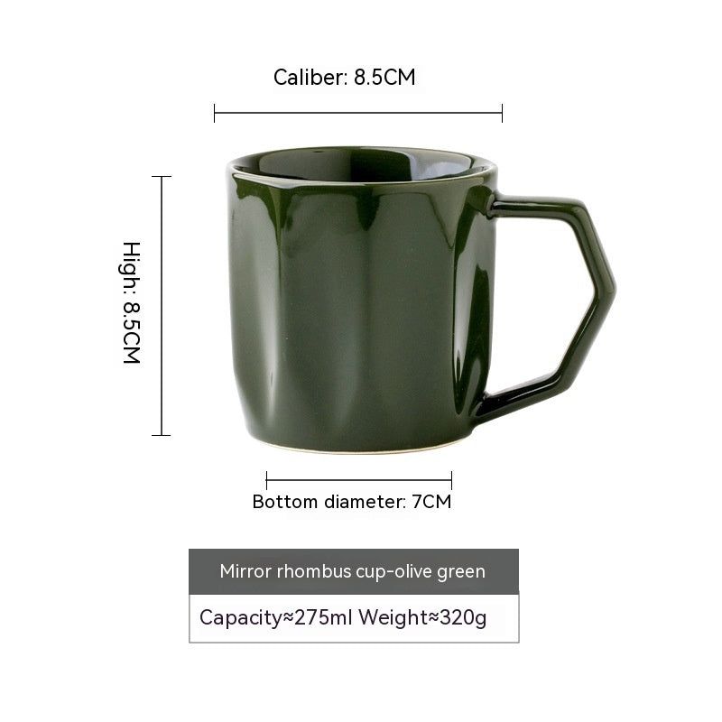 image-Retro Ceramic Coffee Mug - Nordic Style
