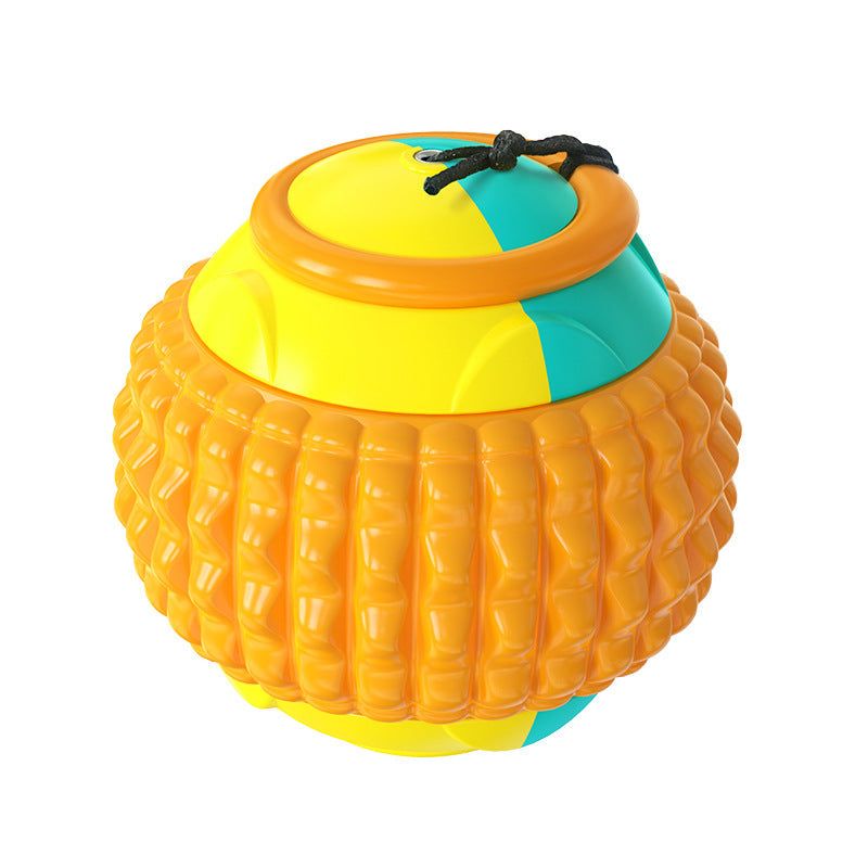 image-Interactive Retractable Drawstring Dog Toy - ABS Molar Ball
