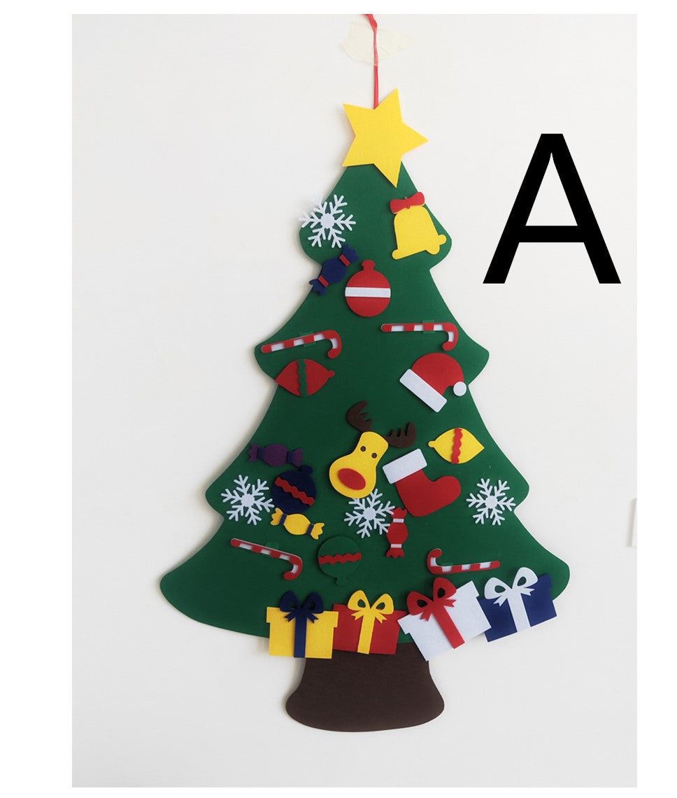 image-DIY Felt Christmas Tree - 3D 32 Decorations