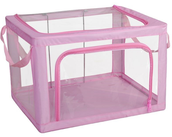 image-Oxford Cloth Clothes Storage Box - 65L 39x29x20cm