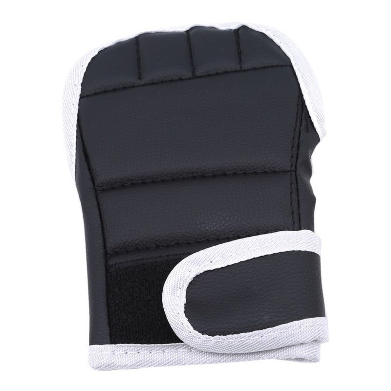 image-Black Sanda Half Finger Boxing Gloves