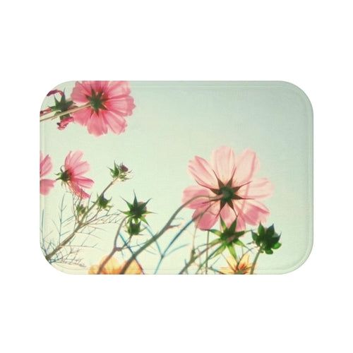 image-Flowers In The Field Microfiber Bath Mat - 24" x 17"