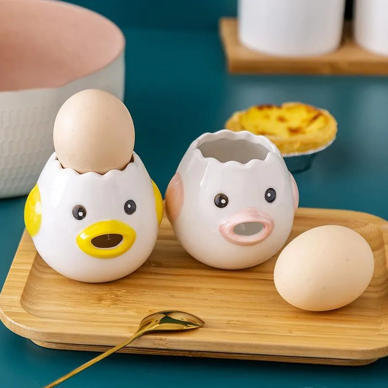 image-Egg White and Yolk Separator - Cute Kitchen Gadget