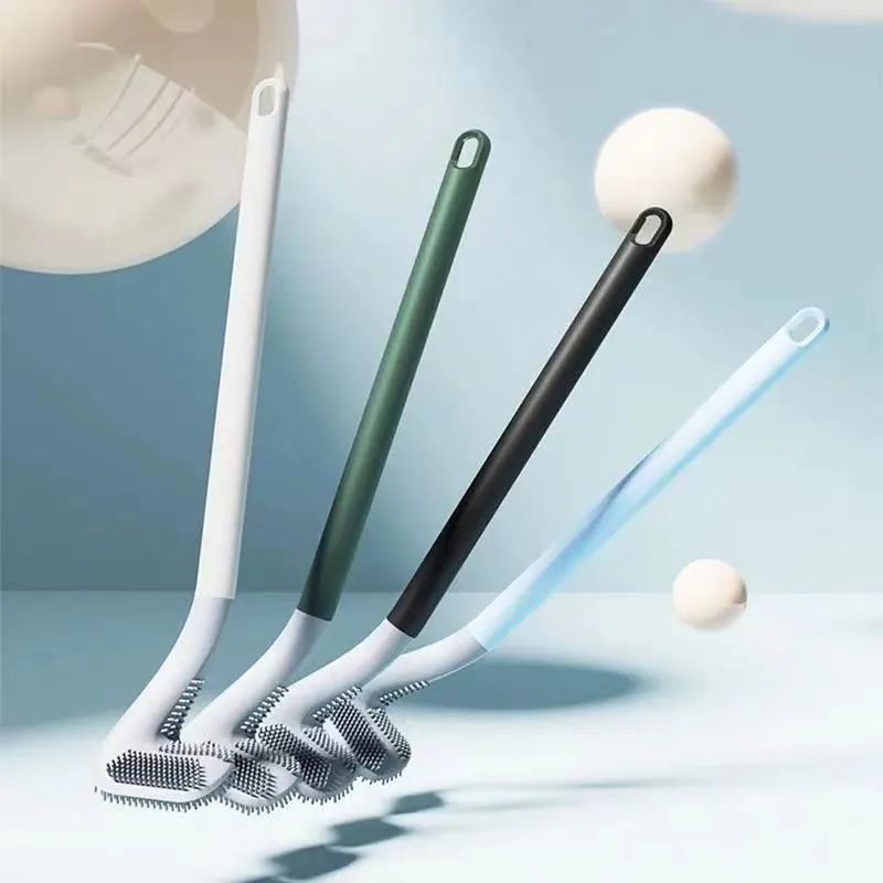 image-Nocolour Silicone Toilet Brush - Black No Dead Ends