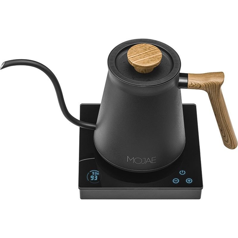 image-Electric Temperature Controlled Coffee Kettle - Retro Style