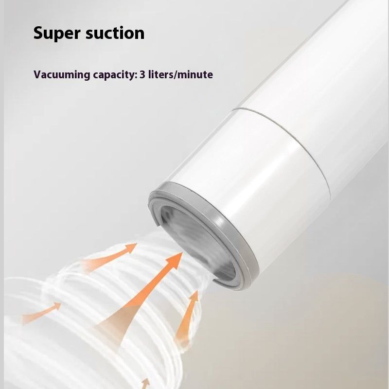 image-Portable Handheld Vacuum Sealer Machine - White Rechargeable 110W