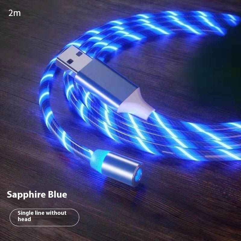 image-Magnetic Fast Charging Cable - Micro USB, Type-C LED Magnet Design 1m/2m
