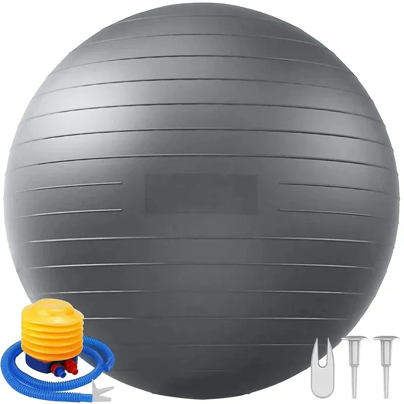 image-NNEOBA Balance Ball - 85cm Yoga & Pilates Ball - Blue PVC