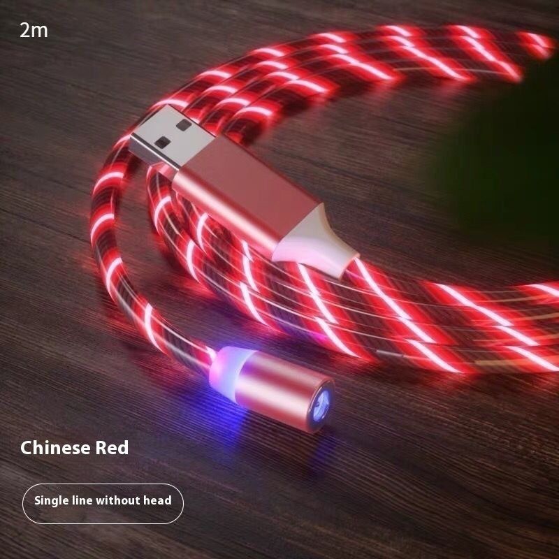 image-Magnetic Fast Charging Cable - Micro USB, Type-C LED Magnet Design 1m/2m