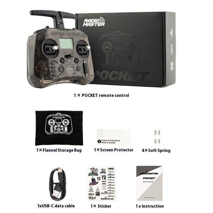 image-Pocket Remote Control ELRS Protocol Rocker Toy - Black 