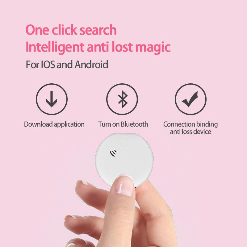 image-Smart Bluetooth Neutral Pet Anti Lost Tracker - White 40*40*10mm