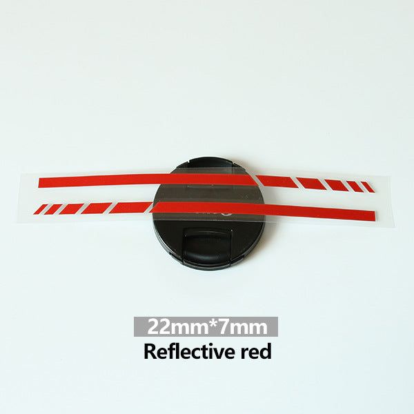 image-Side Mirror Reflective Car Stickers - Red, Black, Yellow, Blue, White 