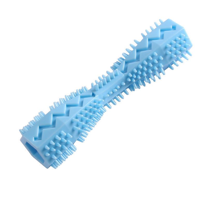 image-Dog Teeth Cleaning Chew Toys - TPR Material, Hexagonal, Blue/Green/Pink