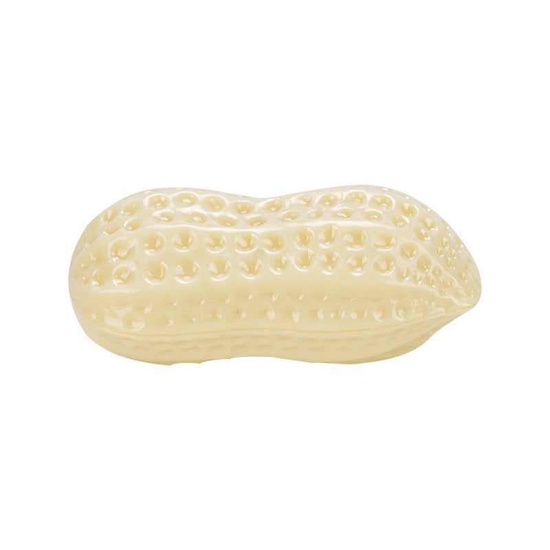 image-Peanut Dog Simulation Toy, Sounding TPR, 14x8cm, 130g 