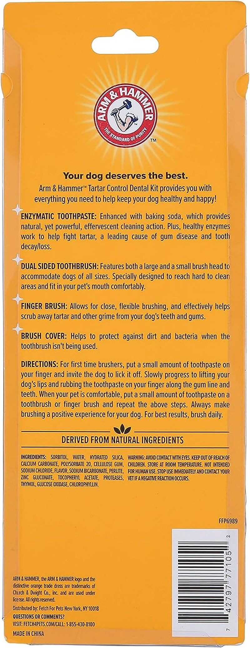 image-Arm & Hammer Tartar Control Kit for Dogs - Banana Mint 3-Piece