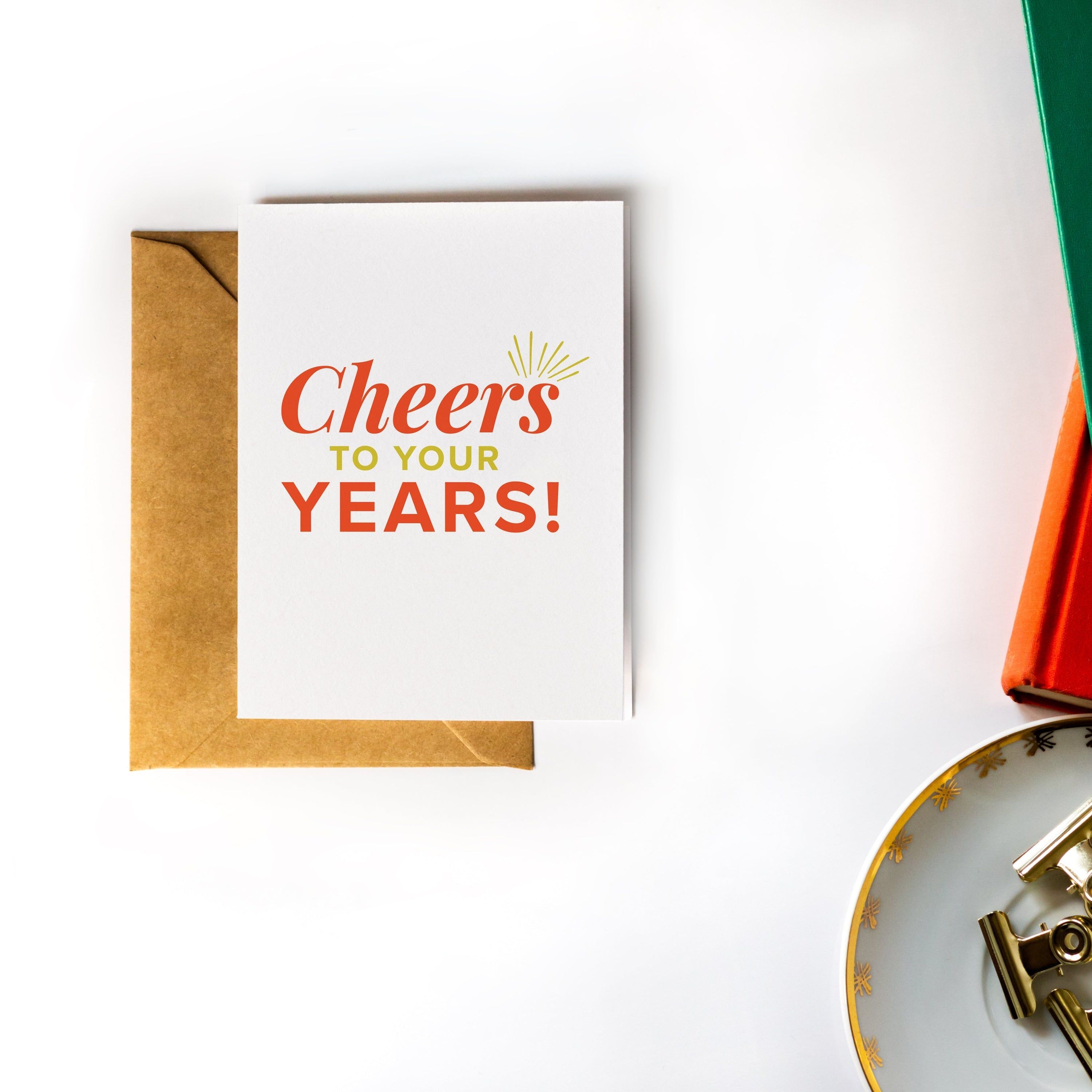 image-Cheers to Your Years Birthday Greeting Card - A2 Size