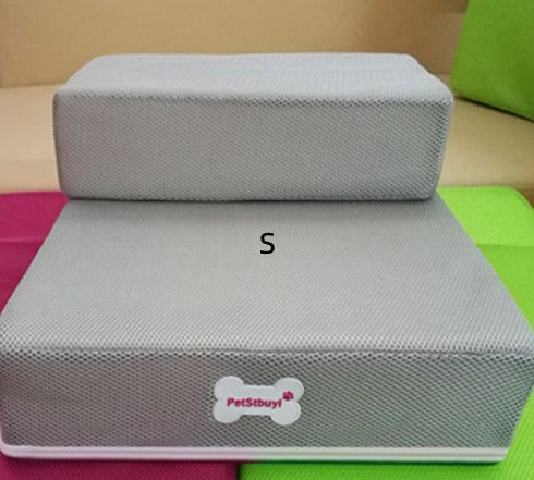 image-Pet Stairs - Sponge Material, Unfoldable, Durable, Antibacterial