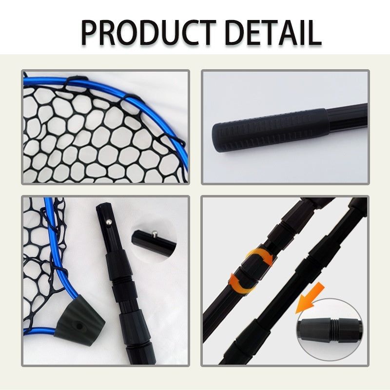 image-Luyada Aluminum Alloy Telescopic Dip Net Multi-section 