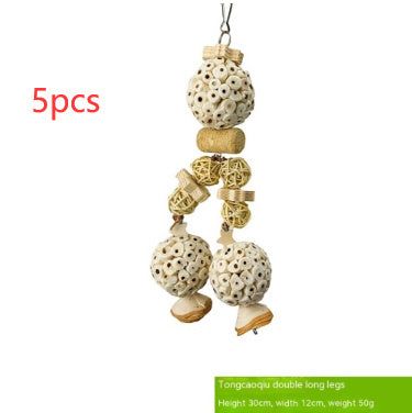 image-Parrot Natural Gnawing Molar Grinding Toy - Chew Ball 