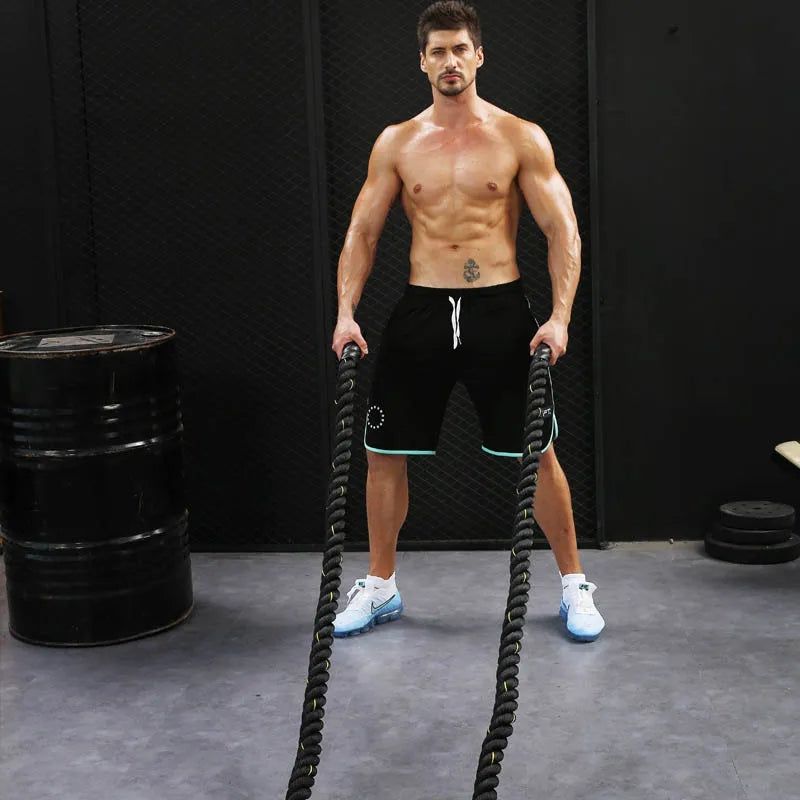 image-Weighted Jump Rope - 3m Polyester Heavy Fitness Training Rope
