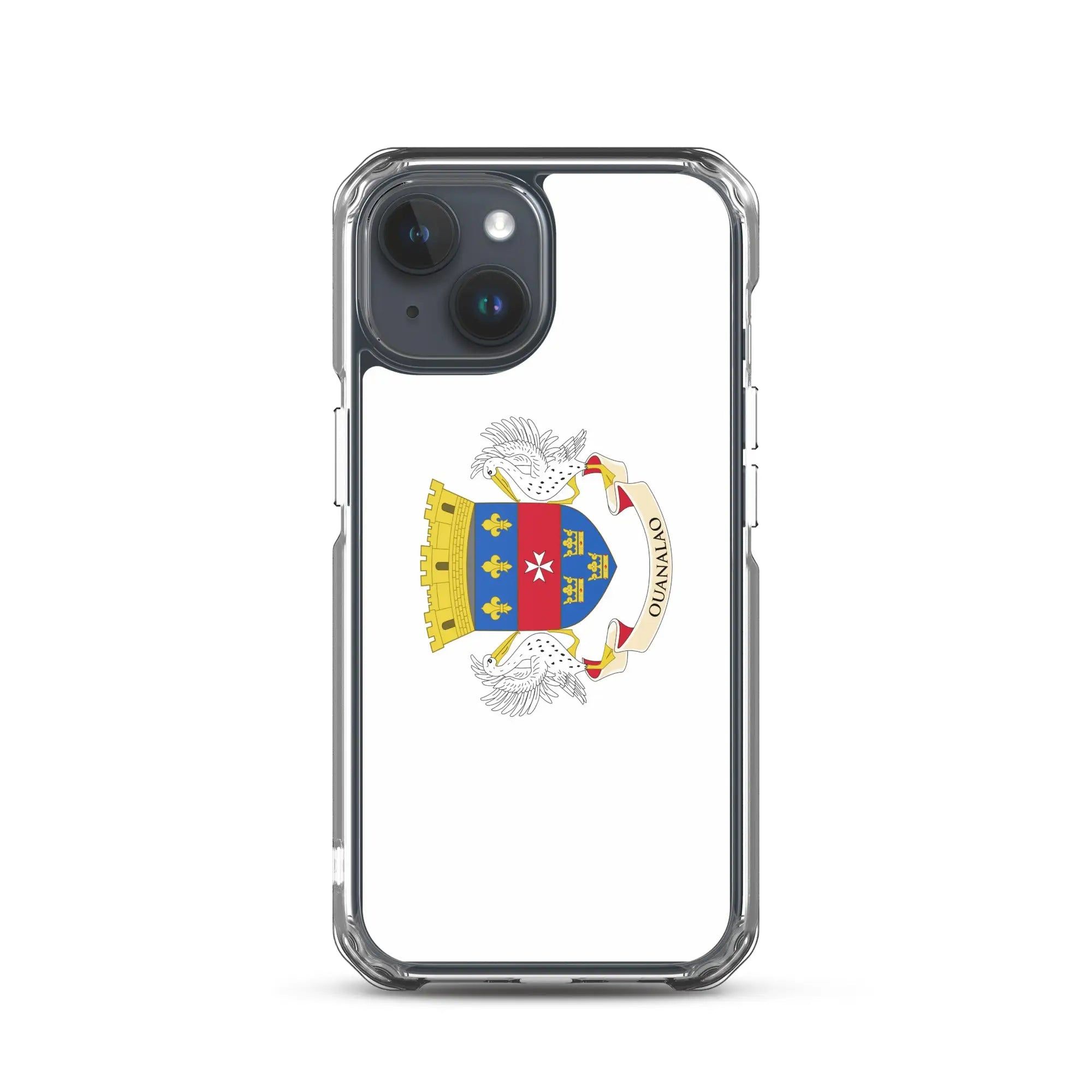 image-iPhone Case Saint-Barthélemy Flag - Clear TPU with Kickstand 